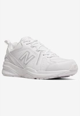 Men's New Balance 608V5 Sneakers by New Balance in White Leather (Size 12 D)