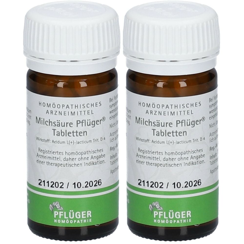 Milchsäure Pflüger Tabletten 2x 2x100 St