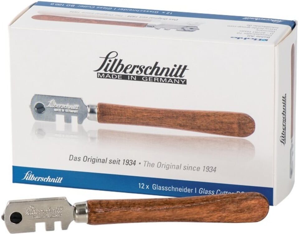 BOHLE Glasschneider Edelstahl mit Holzheft (BO 100.0)