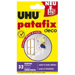 UHU doppelseitige Klebepads 1.6 cm  x 1.8 cm weiß