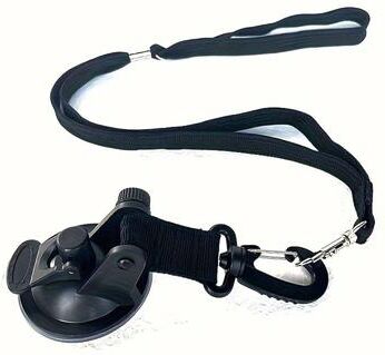 Inspired Finds Hands Free Pet Grooming Suction Cup Harness & Bathing Leash Set black
