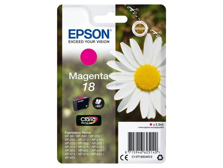 Epson Daisy singlepack magenta 18 Claria Home inkt