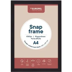EUROPEL Bilderrahmen Premium+ A4 schwarz