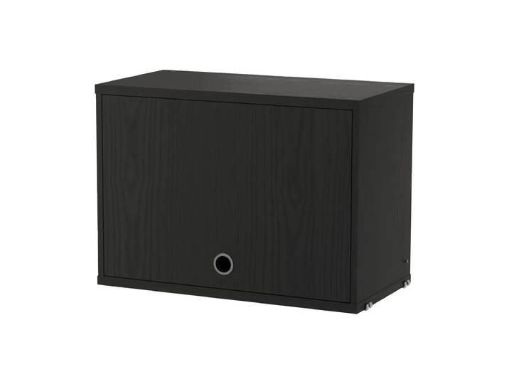 String String Oberschrank Schwarz gebeizte Esche, 58x30 cm