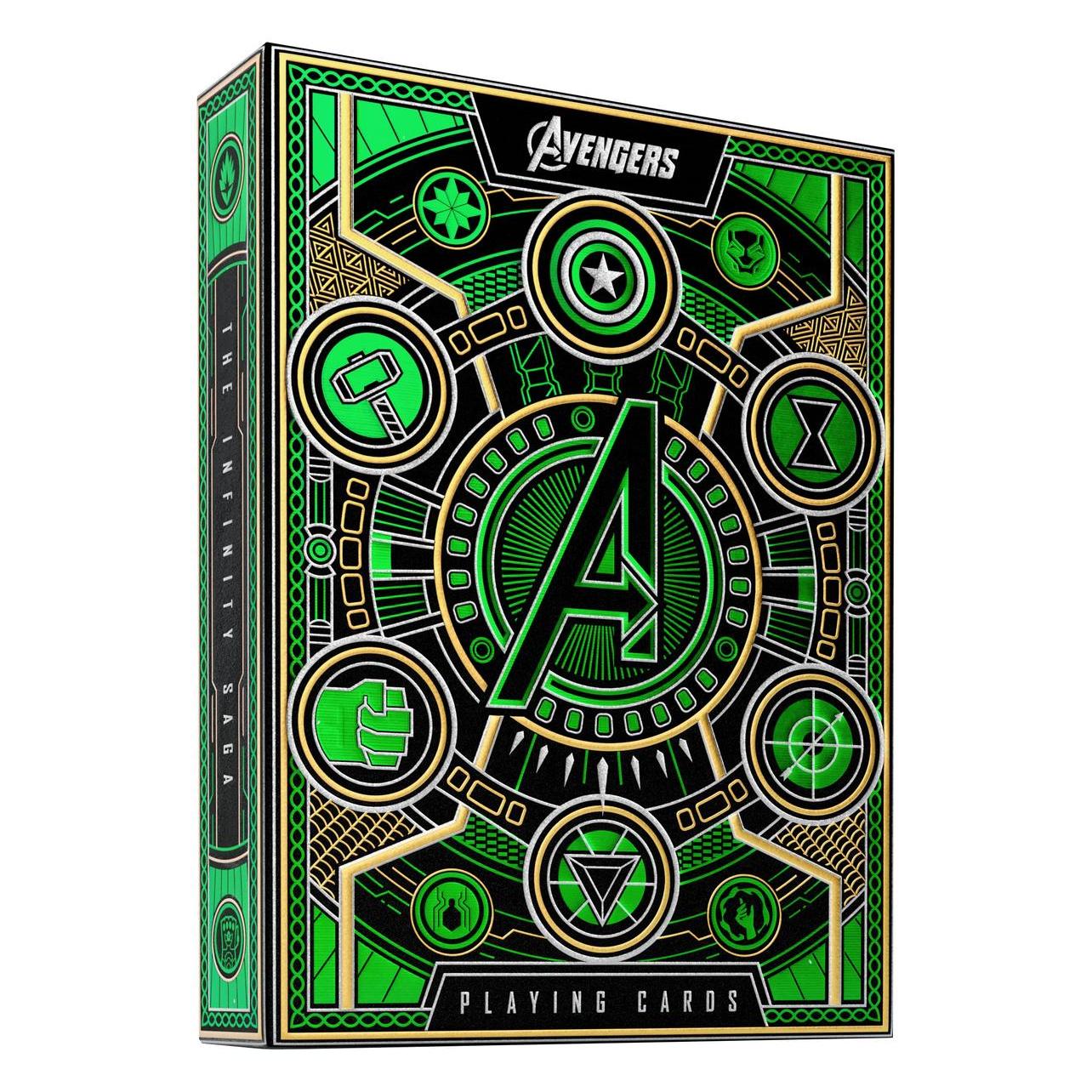 Theory11 Avengers - The Infinity Saga Spielkarten Green Version (Englisch) (T11-AVENGERS-DECK-GREEN)