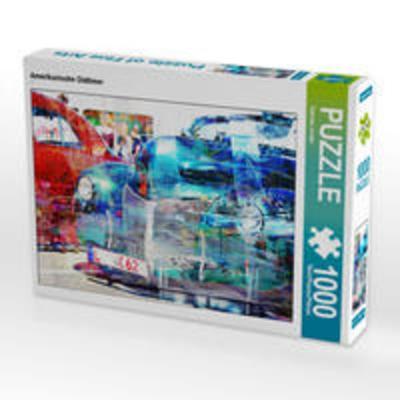 CALVENDO Puzzle Amerikanische Oldtimer 1000 Teile Lege-Größe 64 x 48 cm Foto-Puzzle Bild von Karsten Jordan