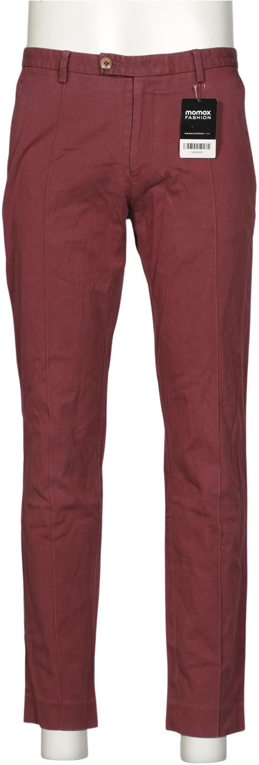 THE Savile ROW Company Herren Stoffhose, Bordeaux, Gr. W33, Baumwolle - Second Hand