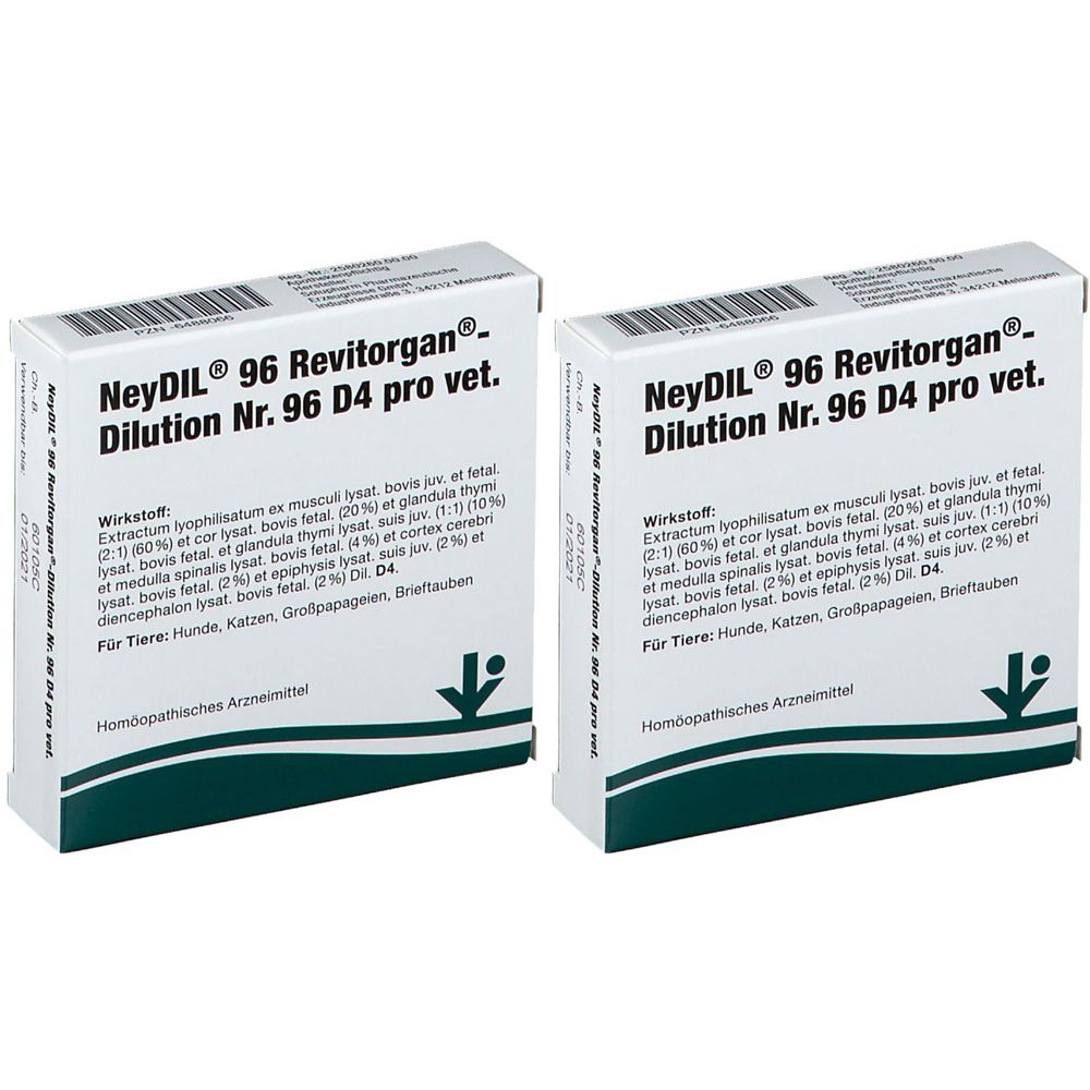 Neydil Nr.96 Revitorgan Dil.D 4 pro Ampullen vet. Doppelpack 2x5x2 ml