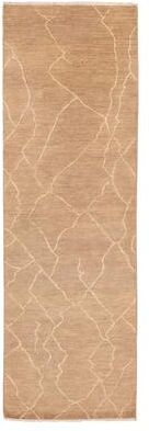 ECARPETGALLERY Hand-knotted Mystique Tan Wool Rug - 3'0 x 10'1