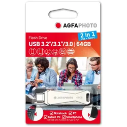 AgfaPhoto USB 3.0 2in1      64GB USB-TypeC