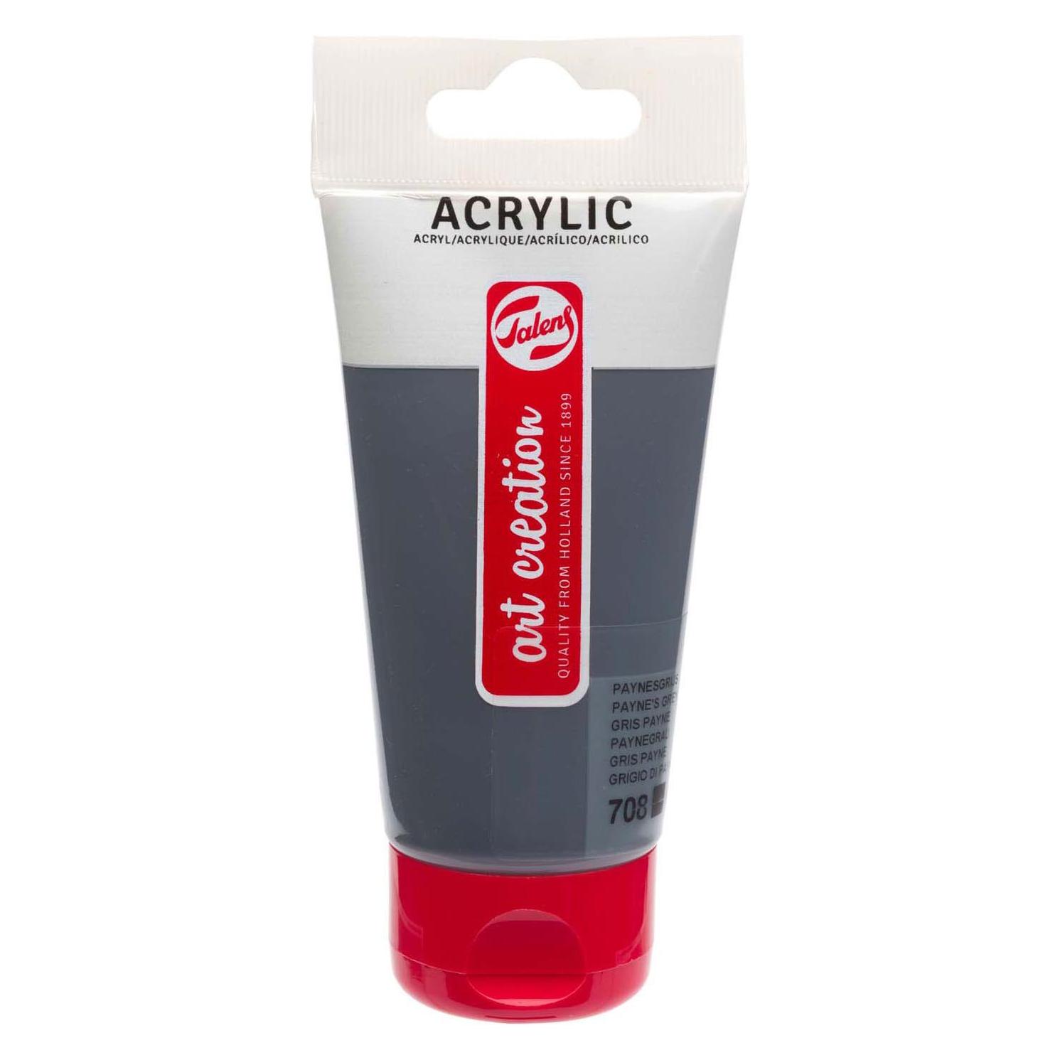 Talens Art Creation Acrylfarbe, Tube 75 ml, Paynesgrau 708 (75 ml) (57456678)