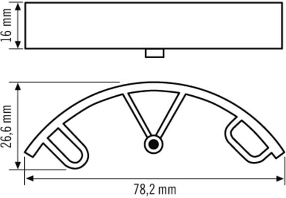 ESYLUX Befestigung BASIC SPACER weiß (EB10423130)