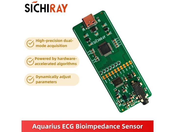 Kit de développement front-end Aquarius pour l'acquisition d'impédances bioélectriques et d'ECG avec capteur double mode haute précision