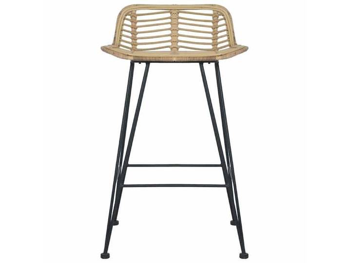Elégant Siège Haut - chaise de bar à dos haut Chaises de bar - (lot de 2) élégante - Fauteuils cuisine rotin Naturel &0_2214679