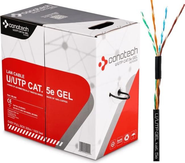 Conotech U/UTP LAN Cat. 5e koperen netwerkkabel per meter