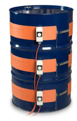 Kuhlmann Fass-Heizgürtel, analog, für 200-220-l-Stahlfässer, 1500 W, 0-120 °C, IP54, B 1670 x T 3 x H 180 mm, Silikon, rot