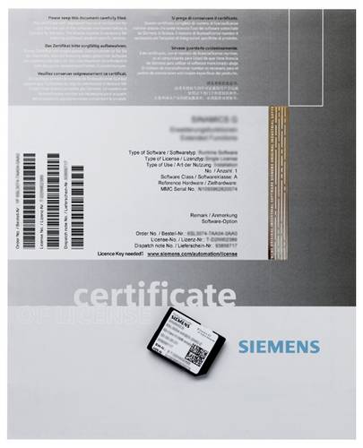 Siemens 6AU1820-3EA20-0AB0 6AU18203EA200AB0 SPS-Software