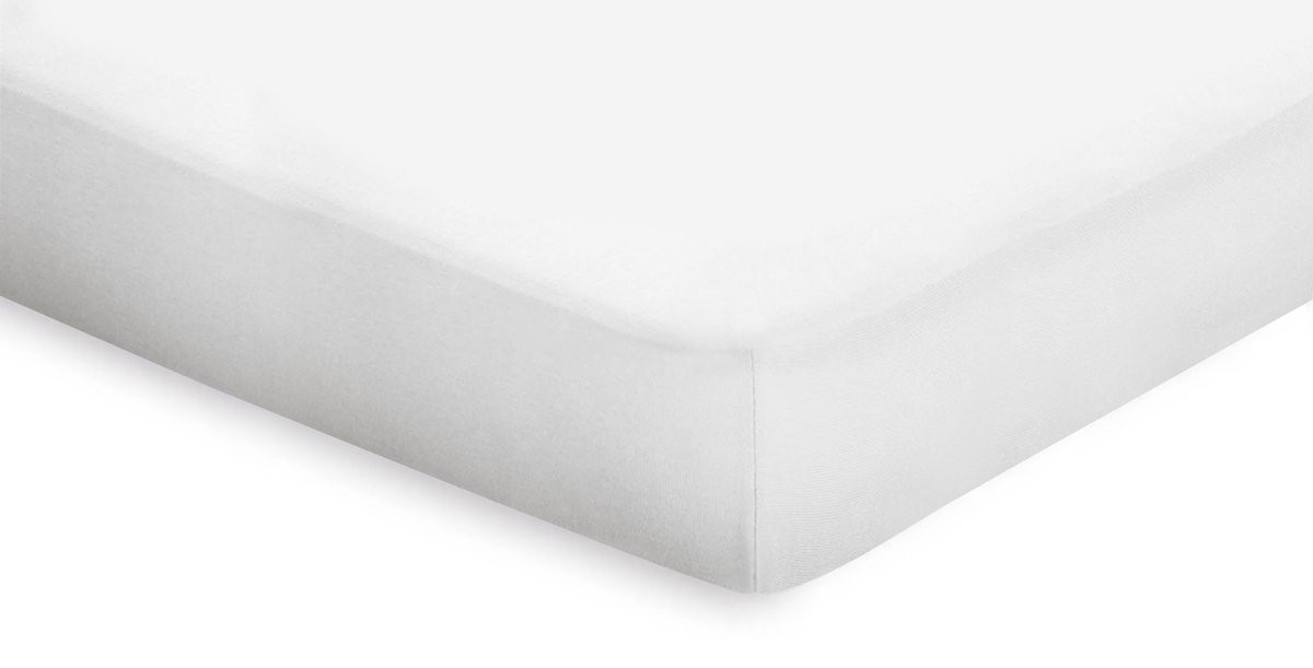 Eleganzzz Hoeslaken Topper van Katoen Perkal - Wit - 140x200 cm - Tweepersoons