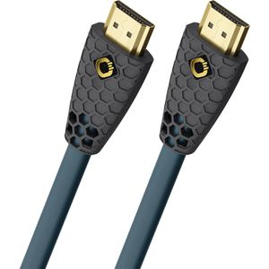 Oehlbach HDMI-Kabel Flex Evolution, HDMI 2.1, vergoldet, 8K UHD bei 60 Hz, 48 Gbit/s High Speed, HDMI auf HDMI, 1m