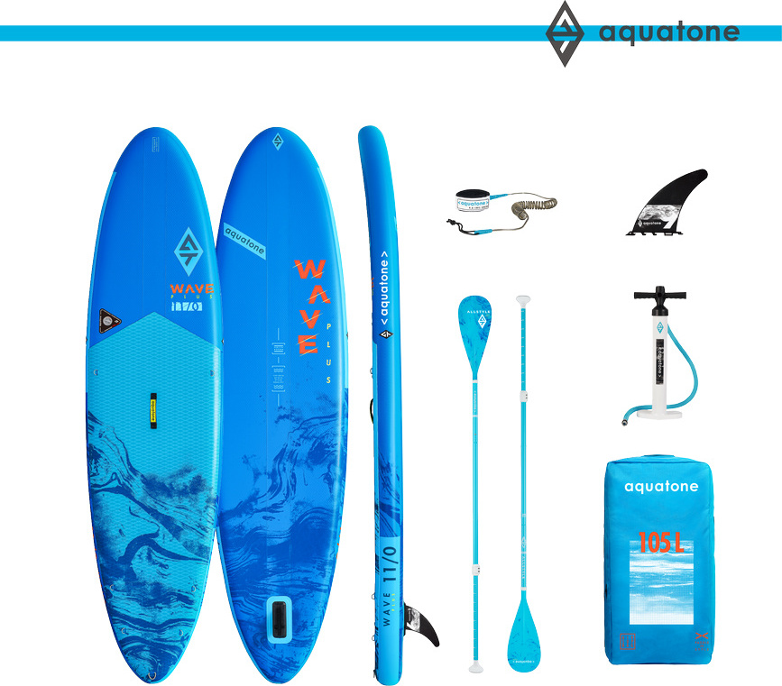 Aquatone Unisex - Erwachsene Wave Plus 11'0'' Aufblasbares SUP Paddel TS-211 2022