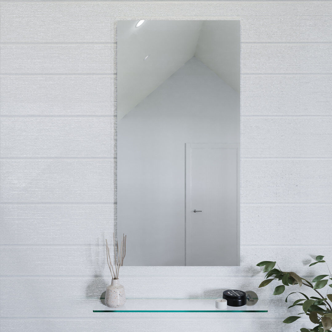 Croydex Kentmere 90 x 45cm Rectangular Basic Bathroom Mirror 90cm H X 45cm W X 0.5cm D