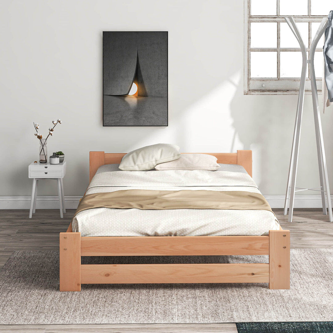 Natur Pur Roseanna Solid Wood Bed Beige European Single (90 x 200cm)