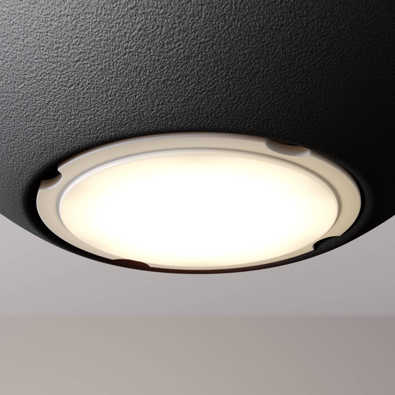 Hängelampe Midway HELAM, schwarz, für Wohn- / Esszimmer, Metall, Modern