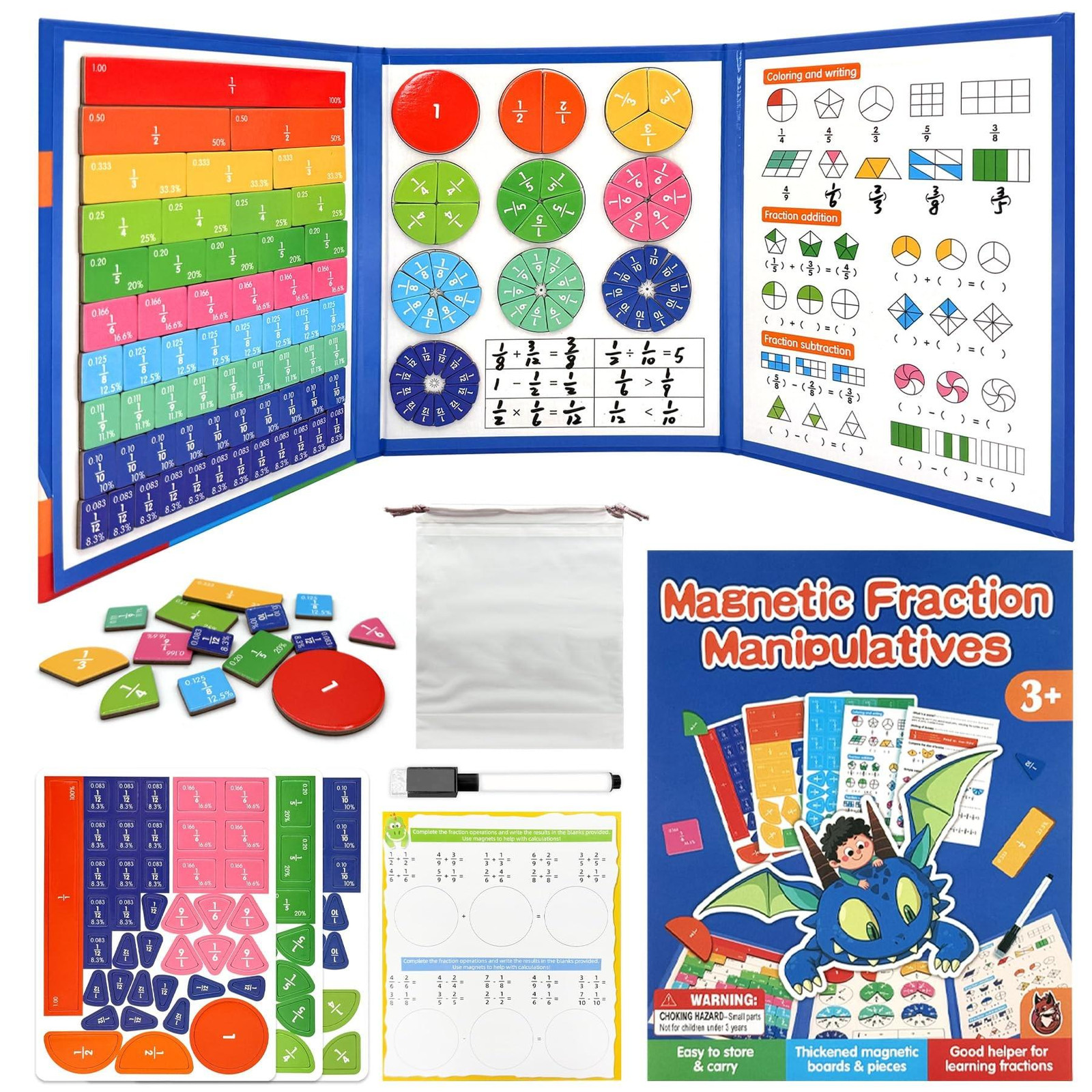 Magnetisch Leer Breuken Puzzle voor Kinderen