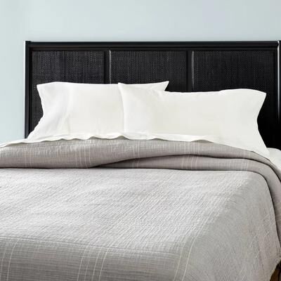 All Categories Goods Full Queen Microstripe Matelasse Coverlet Jet Gray, Jacquard Cotton Construction, Easy Care, Hearth & Hand With Magnolia Full Queen Microstripe Matelasse Coverlet Jet Gray, Jacquard Cotton Construction, Easy Care, Hearth & Hand With M