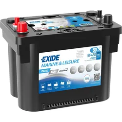 Exide EP450 Dual AGM Versorgungsbatterie Starterbatterie 12V 50Ah 450Wh