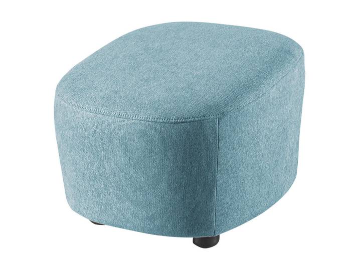 SetOne by Musterring Hocker, Hellblau, Kunststoff, rund, 54x41x57 cm, Stoffauswahl, Wohnzimmer, Hocker, Sitzhocker