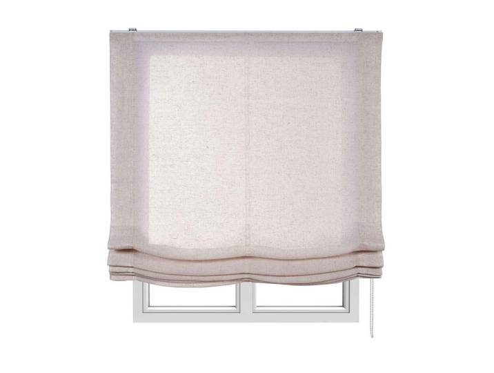 Storesdeco Raffrollos Ekrü, 90 cm x 175 cm, Beige, Kunststoff, Uni, Rechteckig, 90x175 cm, Heimtextilien, Vorhänge, Rollos