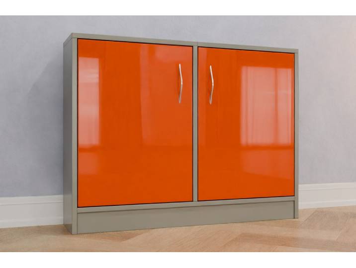 TV-Möbel nach Maß - RAL 2004 Reinorange - 75x99x23cm - Individuell konfigurieren