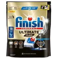 finish Spülmaschinen Caps Ultimate Plus 18 Stück weiß