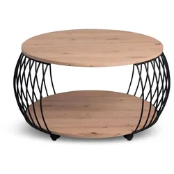 Couchtisch Peking Holzoptik Artisan-Eiche 80 cm
