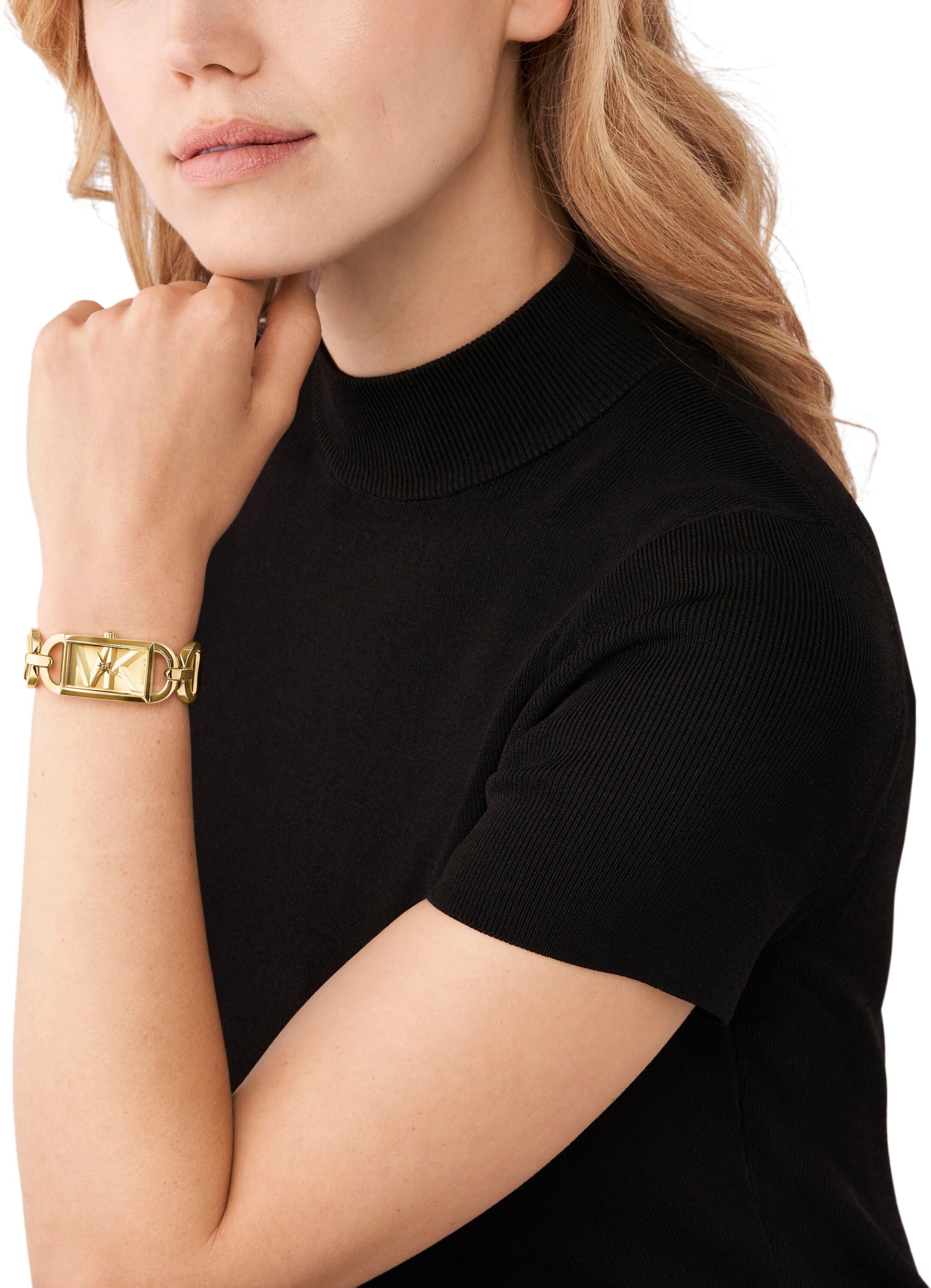 Quarzuhr MICHAEL KORS "MK EMPIRE", gold (goldfarben, goldfarben), Armbanduhren, Damen, goldfarben, Quarzuhr, Armbanduhr, Damenuhr, Edelstahlarmband
