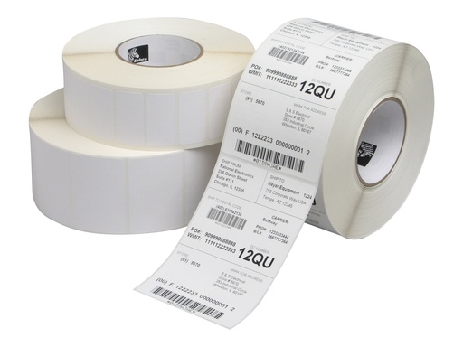 Zebra Z-Perform 1000T - Papier - entfernbarer Klebstoff - unbeschichtet - 38.1 x 25.4 mm 2580 Etikett(en) (1 Rolle(n) (3011094-T)
