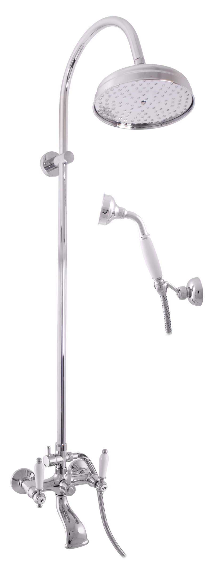 copy of MORAVA Wand-Badewannenarmatur in Chrom mit Handbrause RAV SLEZAK