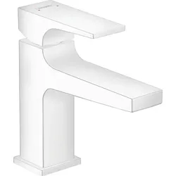 Hansgrohe Waschtischmischer 100 Metropol mattweiss kurzer Ausl.Push-Open Abl., 32500700 32500700