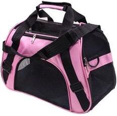 Uplift Treasures Portable And Breathable Mesh Pet Carrier Travel Bag pink m
