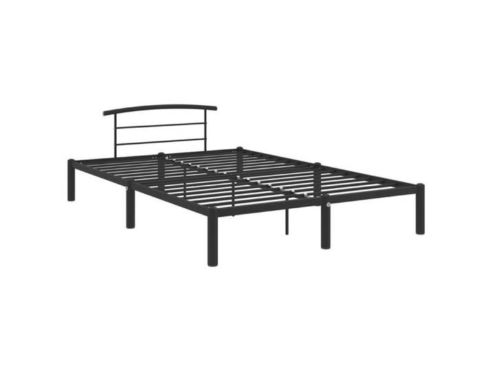 @FRENCH Cadre de lit adulte - Structure de lit 2 personnes - noir métal 160x200cm 1915923