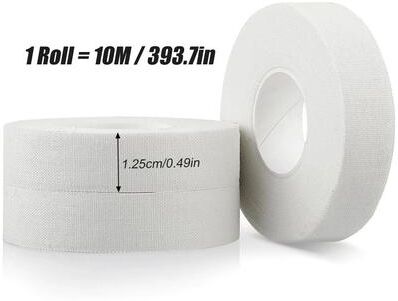 Inspire Select 4 Rolls Breathable Athletic Finger Wrap Tape Cotton Sports Finger Tape With Strong Adhesive For Boxing, Climbing & Cro white 4 Rolls