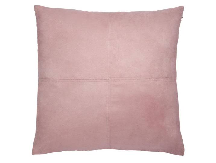 Kissen aus Wildlederoptik in Rosa 60x60