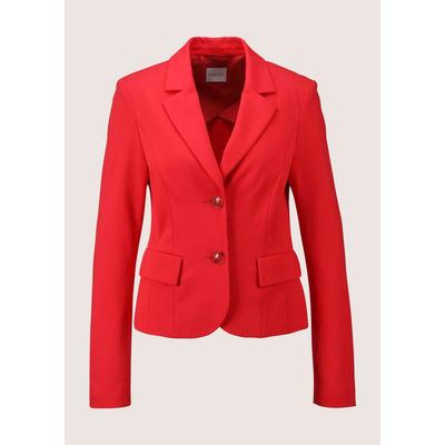 Jackenblazer MADELEINE "Jerseyblazer Taillierter Jerseyblazer, Viskose", Damen, Gr. 46, rot, Obermaterial: 65% Viskose CV. 30% Polyamid PA. 5% Elasthan EL., Modern, normal, Blazer