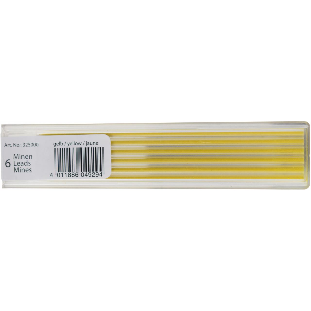 STANGER Fallminen-Bleistiftminen gelb HB 0,3 mm, 6 St.