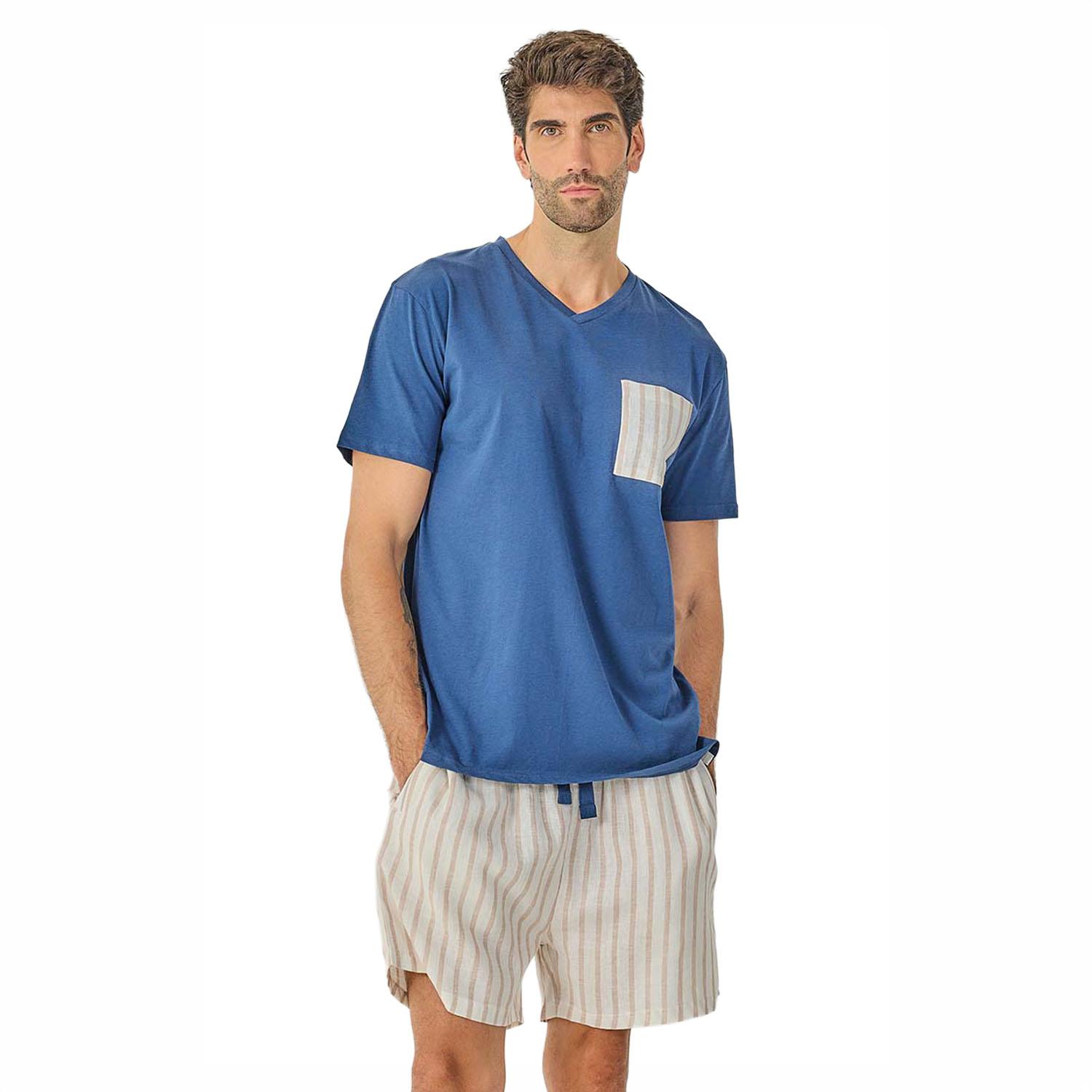 Herren Sommer Kurzpyjamas JJB22