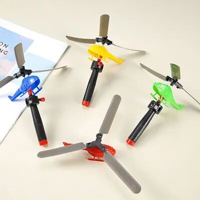Top Demand Picks Bamboo Dragonfly Toy, Pull String Helicopter, Outdoor Games For Kids, Adult Nostalgia Gift, 1 3 5 Set Options 3pcs Color Random
