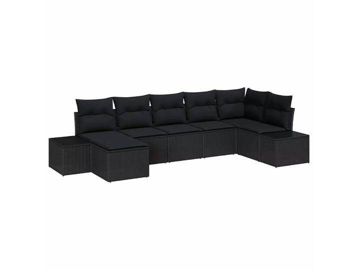 VidaXL - Outdoor-modul poly-rattan, One Size, Schwarz