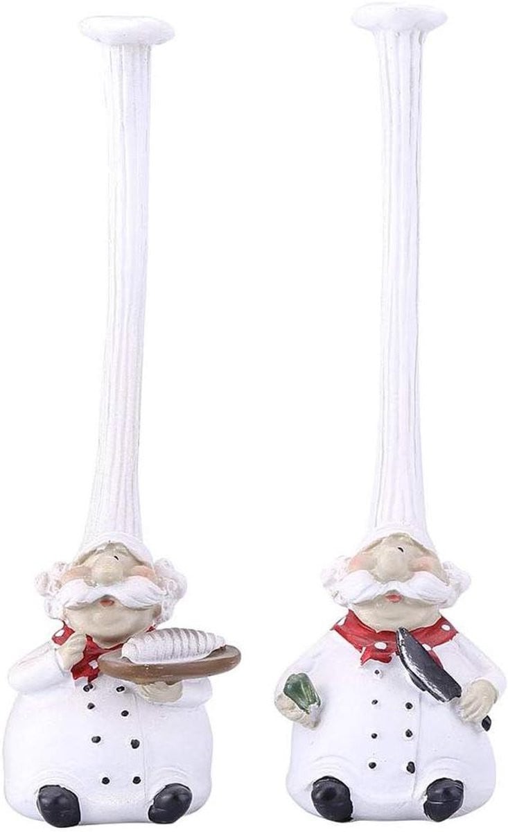 Decoratieve Chef-kok Figurine van Hars voor Keuken en Restaurant Decoratie