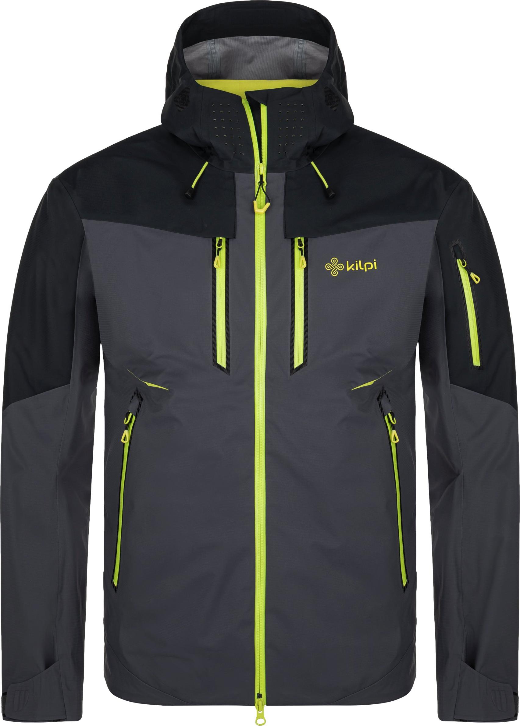 Wasserdichte Herren Outdoorjacke Kilpi HASTAR-M, DUNKELGRAU, Größe S